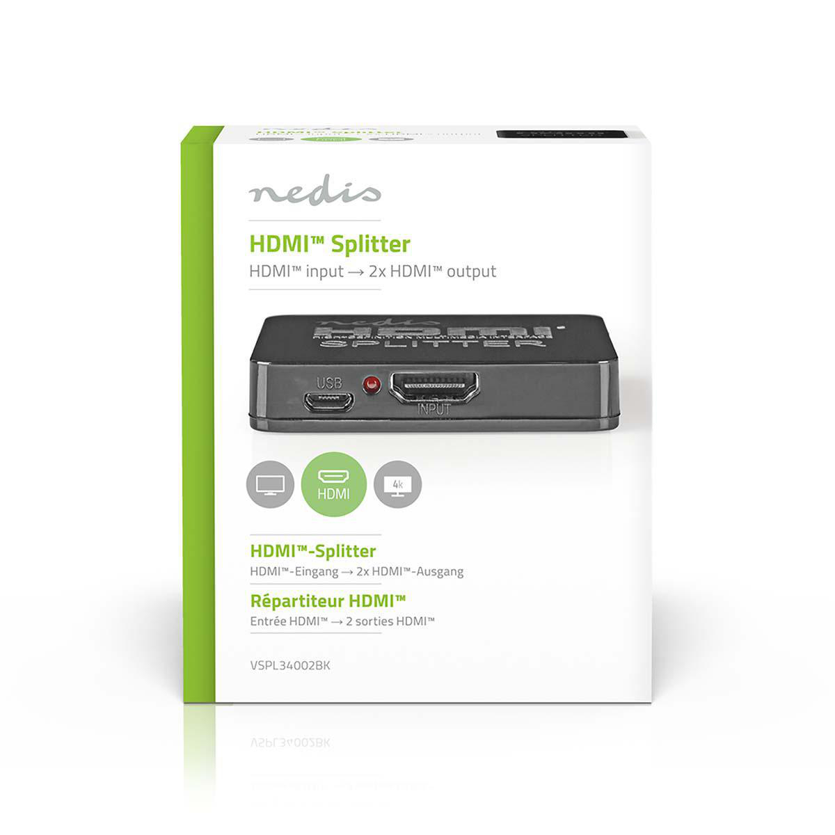 Nedis HDMI Splitter 4K (2 Sorties) – Image 4