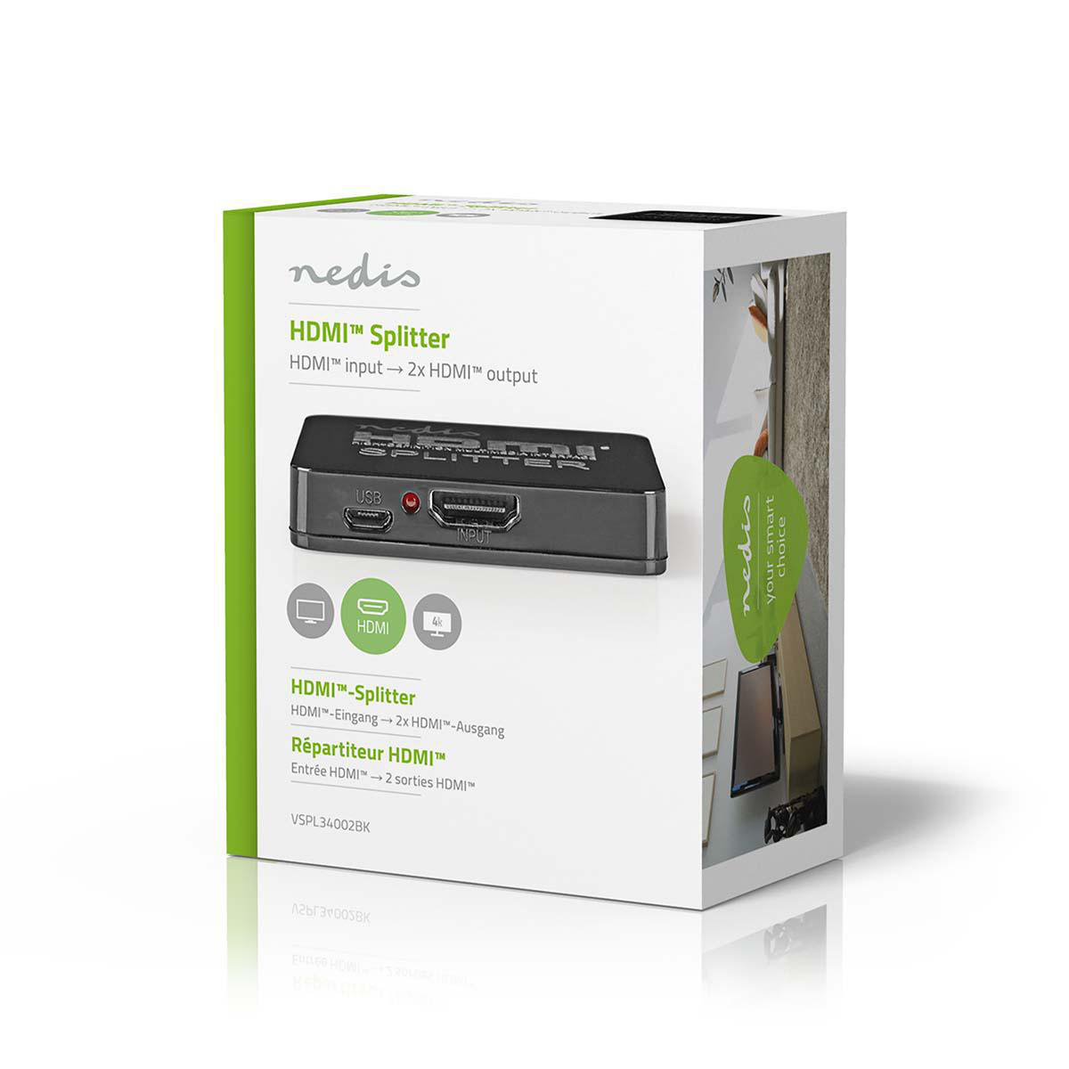 Nedis HDMI Splitter 4K (2 Sorties) – Image 5